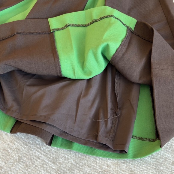 Tuckernuck Brown Green Demitasse Griffiths Dress NWT Size Small Lined - Picture 9 of 11